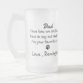 Chope Givrée Chien papa Personnalisé Drôle Photo (Gauche)