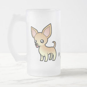 Chope Givrée Chiwawa de bande dessinée (manteau lisse)