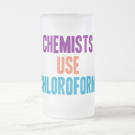 Chope Givrée Chloroforme d'utilisation de chimistes (Centre)