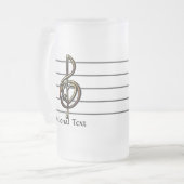Chope Givrée Choisir une couleur Embossée Look Treble Clef et H (Devant gauche)