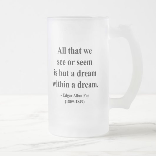 Chope Givrée Citation 1a d'Edgar Allen Poe (Droit)