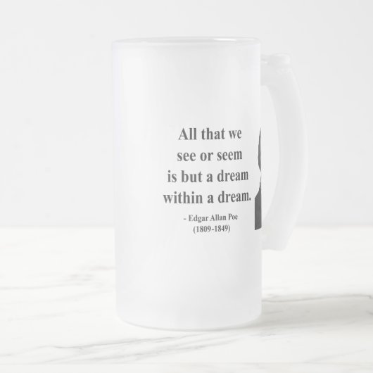 Chope Givrée Citation 1B d'Edgar Allen Poe (Devant droit)