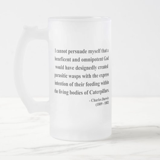 Chope Givrée Citation 2a de Charles Darwin (Gauche)