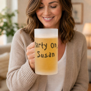 Chope Givrée Citation de nom personnalisé pour faire la fête