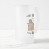 Chope Givrée Citation drôle Accueil est où est votre chat (Devant droit)