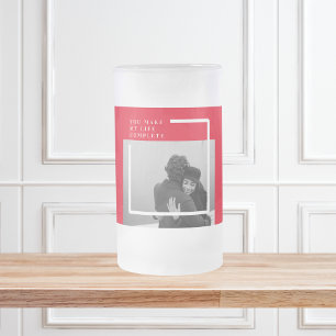 Chope Givrée Citation romantique et photo   Cadeau Valentines