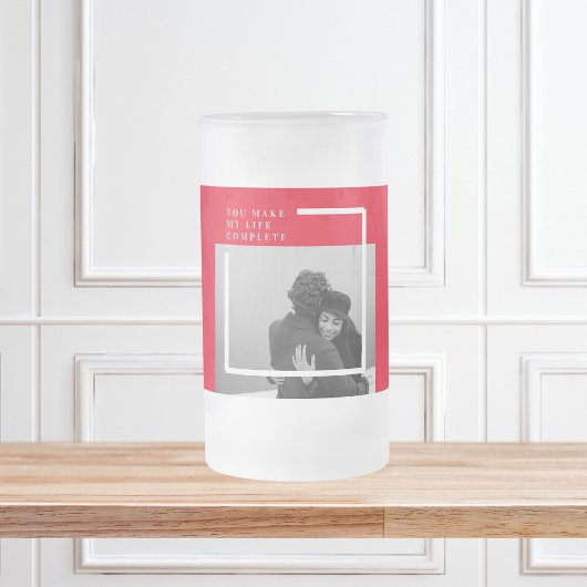 Chope Givrée Citation romantique et photo | Cadeau Valentines