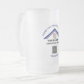 Chope Givrée Code QR personnalisé du logo du Merci d'affaires (Devant gauche)