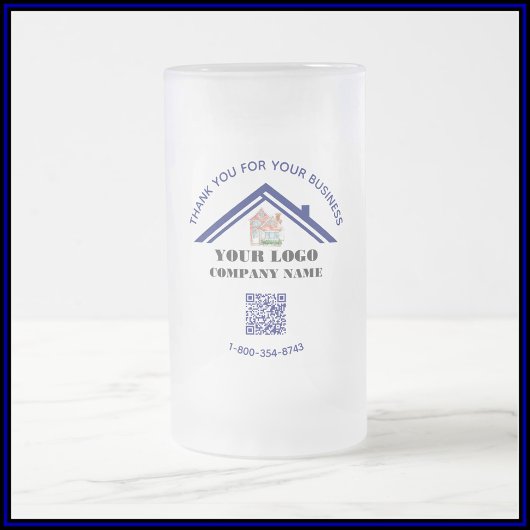 Chope Givrée Code QR personnalisé du logo du Merci d'affaires