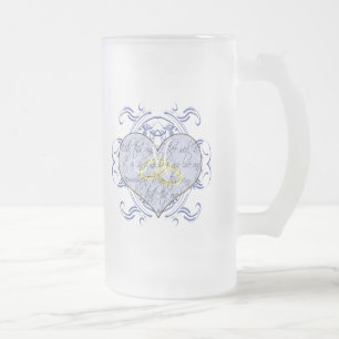 Chope Givrée Cœur de vœu de mariage monogramme