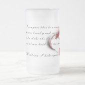 Chope Givrée Coeur métallique avec sonnet de Shakespeare 18 (Centre)