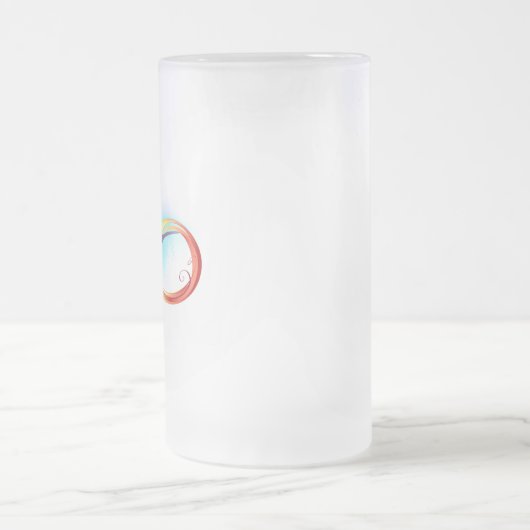 Chope Givrée Colibri arc-en-ciel avec symbole Infinity (Centre)