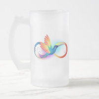 Colibri arc-en-ciel avec symbole Infinity