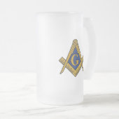 Chope Givrée Compass maçonnique noir et blanc (Devant droit)