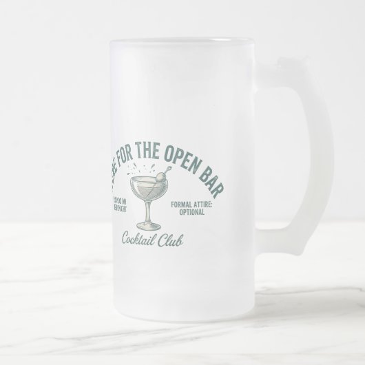 Chope Givrée Conception de fête de cocktail rétro drôle (Droit)
