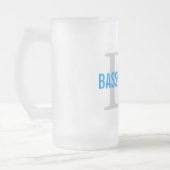 Chope Givrée Conception de monogramme de race de Basset Hound (Gauche)