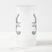 Chope Givrée Conception élégante de monogramme de golf personna (Centre)