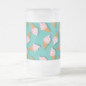 Chope Givrée Congés gaufres crème glacée et motif de yaourt con (Centre)