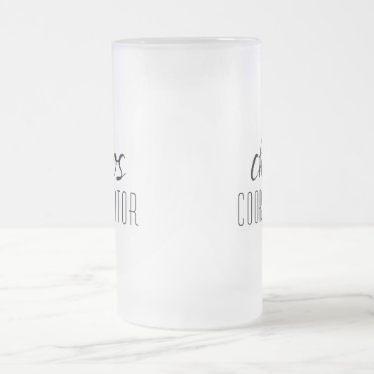 Chope Givrée Coordinateur du Chaos Texte typographique (Centre)