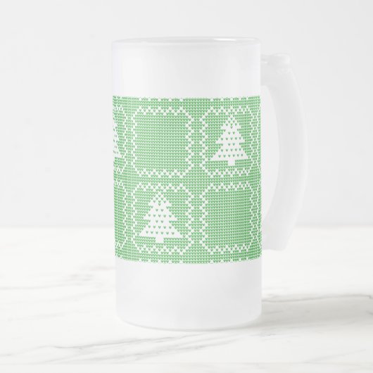 Chope Givrée Cosy sapin de Noël affreux pull à damiers motif (Devant droit)