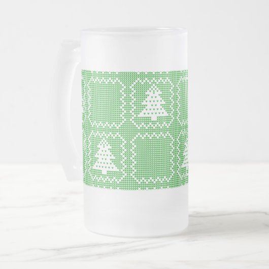 Chope Givrée Cosy sapin de Noël affreux pull à damiers motif (Devant gauche)