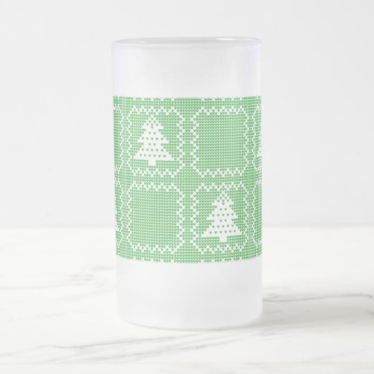 Chope Givrée Cosy sapin de Noël affreux pull à damiers motif (Centre)