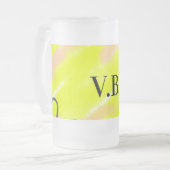Chope Givrée Couleur unie simple ajouter un nom texte monogramm (Devant gauche)