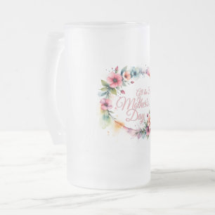 Chope Givrée Couronne florale aquarelle pour la fête des mères