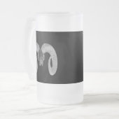 Chope Givrée crâne de chèvre unique et artisanal (Devant gauche)