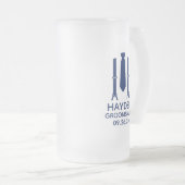 Chope Givrée Cravate bleue Groomsman (Devant droit)