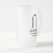 Chope Givrée Cravate noire de garçon d'honneur (Devant droit)