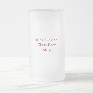 Chope Givrée Créez Votre Propre Verre à Bière en Verre Frosted