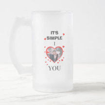 Custom Valentine's Day "It's Simple I ♥" photo