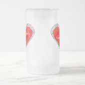 Chope Givrée Customisé Saint Valentin Coeur avec dentelle (Centre)