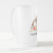 Chope Givrée Cute Giraffe Aquarelle Maman & Bébé (Devant gauche)