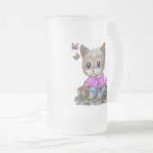 Chope Givrée Cute Kitty Chat et Papillon (Devant droit)