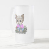 Chope Givrée Cute Kitty Chat et Papillon (Devant gauche)