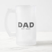 Chope Givrée Dad Established Gift for Dad Frosted Glass Beer (Gauche)