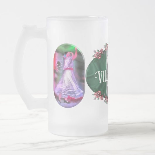 Chope Givrée Danseuse mexicaine et drapeau 0175 (Gauche)