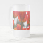 Chope Givrée De Belles Fleurs De Tulipes Rouges. (Devant gauche)
