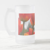 Chope Givrée De Belles Fleurs De Tulipes Rouges. (Gauche)