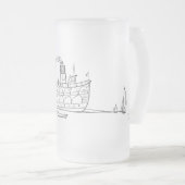 Chope Givrée Décongelé 16 oz. Mug, Block Island Seaside Dock (Devant droit)
