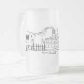 Chope Givrée Décongelé 16 oz. Mug, Block Island Seaside Dock (Devant gauche)