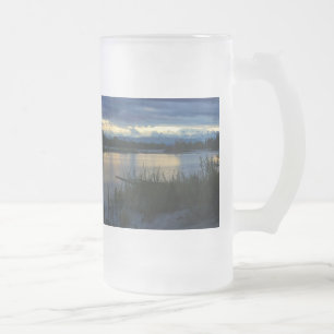 Chope Givrée Denali Coucher du soleil Coucher de verre givrée M
