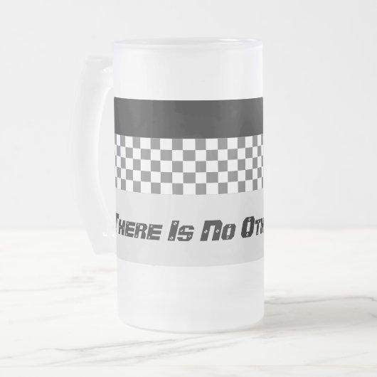 Chope Givrée Design de chèques en noir et blanc (Devant gauche)