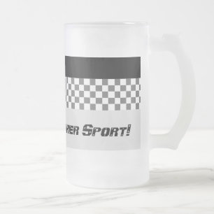 Chope Givrée Design de chèques en noir et blanc