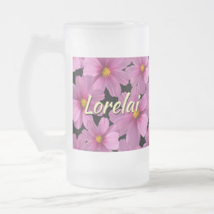 Chope Givrée Design de fleurs de cosmos pourpre sur un Arrière 