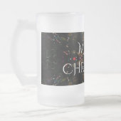 Chope Givrée Design de fleurs kaléidoscopiques rouge noir et bl (Gauche)