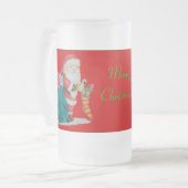 Chope Givrée design père Noël mignon prêt pour Noël (Devant gauche)