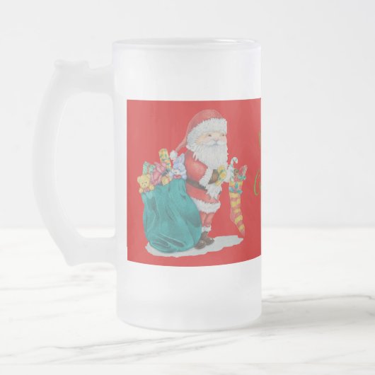 Chope Givrée design père Noël mignon prêt pour Noël (Gauche)